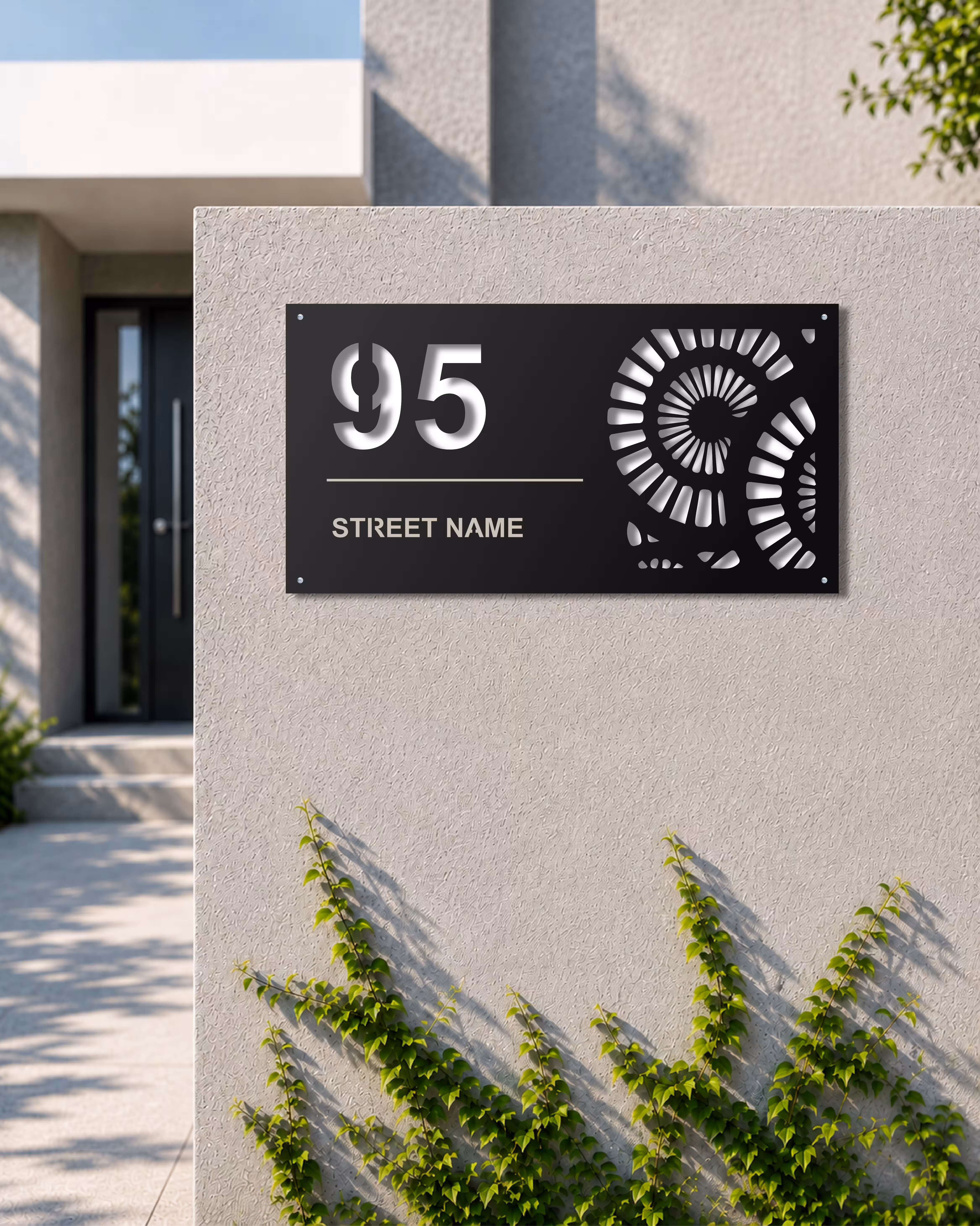 Spiral Horizon House Sign