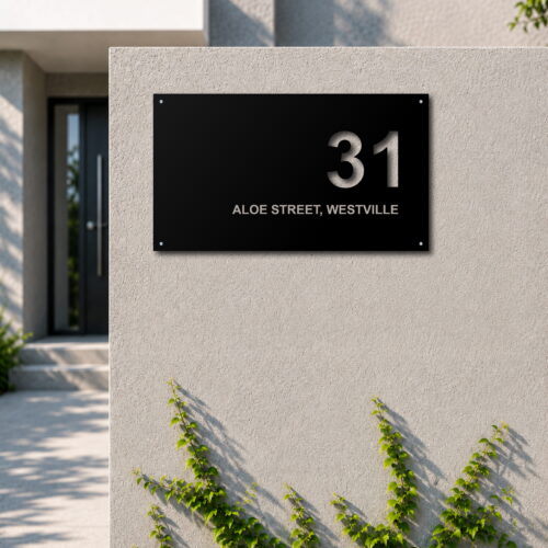 Executive Minimal House Sign