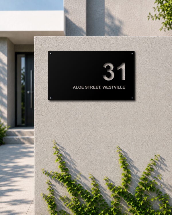 Executive Minimal House Sign
