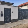 Main sliding gate matching with the pedestrian gate