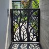 Low single swing pedestrian gate